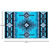 Flash Furniture Mohave Collection 2' x 3' Turquoise Traditional Southwestern Style Area Rug Olefin Fibers w/ Jute Backing, Model# ACD-RGC318-23-TQ-GG