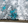 Flash Furniture Marian Collection 2' x 7' Distressed Turquoise Olefin Area Rug w/ Jute Backing for Entryway, Living Room, Bedroom, Model# OKR-RG1102-27-TQ-GG