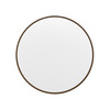 Flash Furniture Jennifer 27.5" Round Bronze Metal Framed Wall Mirror Large Accent Mirror for Bathroom, Vanity, Entryway, Dining Room, & Living Room, Model# HFMHD-275-CRE8-512315-GG