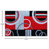 Flash Furniture Audra Collection 2' x 3' Red Geometric Abstract Area Rug, Model# KP-RG953-23-RD-GG