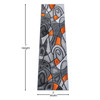 Flash Furniture Jubilee Collection 2' x 7' Orange Abstract Area Rug Olefin Rug w/ Jute Backing for Hallway, Entryway, Bedroom, Living Room, Model# ACD-RGTRZ860-27-OR-GG