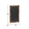 Flash Furniture Canterbury 20" x 30" Torched Wood Wall Mount Magnetic Chalkboard Sign w/ Eraser, Hanging Wall Chalkboard Memo Board for Home, School, or Business, Model# HGWA-GDIS-CRE8-462315-GG