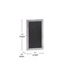 Flash Furniture Canterbury 11" x 17" Whitewashed Wall Mount Magnetic Chalkboard Sign w/ Eraser, Hanging Wall Chalkboard Memo Board for Home, School, or Business, Model# HGWA-GDIS-CRE8-662315-GG