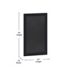 Flash Furniture Canterbury 20" x 30" Black Wall Mount Magnetic Chalkboard Sign w/ Eraser, Hanging Wall Chalkboard Memo Board for Home, School, or Business, Model# HGWA-GDI-CRE8-452315-GG