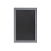 Flash Furniture Canterbury 20" x 30" Rustic Gray Wall Mount Magnetic Chalkboard Sign w/ Eraser, Hanging Wall Chalkboard Memo Board for Home, School, or Business, Model# HGWA-GDI-CRE8-552315-GG
