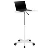 Flash Furniture Eve White Sit to Stand Mobile Laptop Computer Desk, Model# NAN-JN-2792-WH-GG