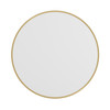 Flash Furniture Julianne 30" Round Gold Metal Framed Wall Mirror Large Accent Mirror for Bathroom, Vanity, Entryway, Dining Room, & Living Room, Model# HFKHD-0GD-CRE8-491315-GG