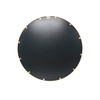 Flash Furniture Julianne 24" Round Gold Metal Framed Wall Mirror Large Accent Mirror for Bathroom, Vanity, Entryway, Dining Room, & Living Room, Model# HFKHD-4GD-CRE8-391315-GG