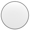 Flash Furniture Julianne 36" Round Black Metal Framed Wall Mirror Large Accent Mirror for Bathroom, Vanity, Entryway, Dining Room, & Living Room, Model# HFKHD-6GD-CRE8-091315-GG