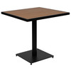 Flash Furniture Lark Outdoor Patio Bistro Dining Table w/ Faux Teak Poly Slats, 30" Square, Model# XU-DG-HW1045-GG