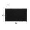 Flash Furniture Harbold 18" x 30" Indoor/Outdoor Solid Natural Coir Doormat w/ Non-Slip Backing in Black, Model# FW-FWGE4819-BK-GG