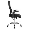 Flash Furniture Milford High Back Ergonomic Office Chair w/ Contemporary Mesh Design in Black & White, Model# LF-W-83A-GG