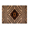 Flash Furniture Marana Collection Southwestern 5' x 7' Brown Area Rug Olefin Rug w/ Cotton Backing Entryway, Living Room, Bedroom, Model# OK-BEI-7147A-HARDAL-57-BR-GG