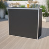 Flash Furniture Amara 4' Black Laminate Foldable Bar Portable Event Bar, Model# XA-BAR-48-BK-GG