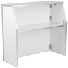 Flash Furniture Amara 4' White Laminate Foldable Bar Portable Event Bar, Model# XA-BAR-48-WH-GG