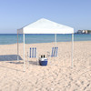 Flash Furniture Harris 8'x8' White Outdoor Pop Up Event Slanted Leg Canopy Tent w/ Carry Bag, Model# JJ-GZ88-WH-GG