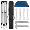 Flash Furniture Harris 10'x10' Blue Outdoor Pop Up Event Slanted Leg Canopy Tent w/ Carry Bag, Model# JJ-GZ1010-BL-GG