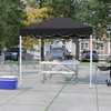 Flash Furniture Harris 8'x8' Black Outdoor Pop Up Event Slanted Leg Canopy Tent w/ Carry Bag, Model# JJ-GZ88-BK-GG