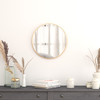 Flash Furniture Julianne 20" Round Gold Metal Framed Wall Mirror Large Accent Mirror for Bathroom, Vanity, Entryway, Dining Room, & Living Room, Model# RH-M003-RD50BB-GD-GG