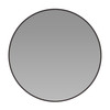 Flash Furniture Julianne 20" Round Black Metal Framed Wall Mirror Large Accent Mirror for Bathroom, Vanity, Entryway, Dining Room, & Living Room, Model# RH-M003-RD50MB-BK-GG