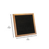 Flash Furniture Gracie 10x10 Felt Letter Board w/ Wooden Frame, 389 PP Letters Including Numbers, Symbols & Icons, Canvas Carrying Case, Torched Wood/Black Felt, Model# HGWA-FB10-TORCH-GG