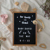 Flash Furniture Gracie 12x17 Felt Letter Board w/ Wooden Frame, 389 PP Letters Including Numbers, Symbols & Icons, Canvas Carrying Case, Torched Wood/Black Felt, Model# HGWA-FB1217-TORCH-GG