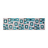 Flash Furniture Gideon Collection Geometric 2' x 7' Turquoise, Grey, & White Olefin Area Rug w/ Cotton Backing, Living Room, Bedroom, Model# OK-HCF-7146ATUR-27-TUR-GG