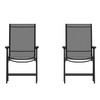 Flash Furniture Paladin Black Outdoor Folding Patio Sling Chair, Model# 2-TLH-SC-044-BKBK-GG