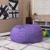 Flash Furniture Duncan Oversized Solid Purple Refillable Bean Bag Chair for All Ages, Model# DG-BEAN-LARGE-SOLID-PUR-GG