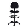 Flash Furniture Bruce Black Fabric Drafting Chair (Cylinders: 22.5''-27''H or 26''-30.5''H), Model# BT-659-BLACK-GG