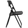 Flash Furniture HERCULES 2 PK Black Heavy Duty Plastic Folding Chairs, Model# 2-RUT-I-BLACK-GG