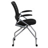 Flash Furniture Galaxy Mobile Nesting Chair w/ Arms & Black Fabric Seat, Model# WL-A224V-A-GG