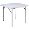 Flash Furniture Kathryn 2.81-Foot Square Granite White Plastic Folding Table, Model# RB-3434-GG