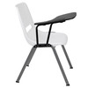 Flash Furniture HERCULES White Ergonomic Shell Chair w/ Right Handed Flip-Up Tablet Arm, Model# RUT-EO1-WH-RTAB-GG