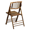 Flash Furniture Bamboo Folding Chairs | Set of 2 Bamboo Wood Folding Chairs, Model# 2-X-62111-BAM-GG