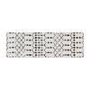 Flash Furniture Beth Geometric Bohemian Low Pile Rug 2'x6' Ivory/Black, Model# RC-CR19-1330-26-WH-GG