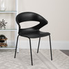 Flash Furniture HERCULES Series 440 lb. Capacity Black Stack Chair, Model# RUT-4-BK-GG