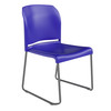 Flash Furniture HERCULES Series 880 lb. Capacity Blue Full Back Contoured Stack Chair w/ Gray Powder Coated Sled Base, Model# RUT-238A-BL-GG