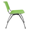 Flash Furniture HERCULES Series 880 lb. Capacity Green Plastic Stack Chair w/ Titanium Gray Powder Coated Frame, Model# RUT-F01A-GN-GG