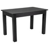 Flash Furniture HERCULES 46" x 30" Rectangular Black Wash Solid Pine Farm Dining Table, Model# XA-F-46X30-BW-GG