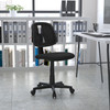 Flash Furniture Flash Fundamentals Mid-Back Black Mesh Swivel Task Office Chair w/ Pivot Back, Model# LF-134-BK-GG