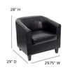 Flash Furniture Katie Black LeatherSoft Lounge Chair, Model# BT-873-BK-GG