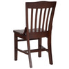 Flash Furniture HERCULES Series School House Back Walnut Wood Restaurant Chair, Model# XU-DG-W0006-WAL-GG