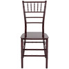 Flash Furniture HERCULES Series Mahogany Resin Stacking Chiavari Chair, Model# LE-MAHOGANY-M-GG
