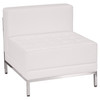 Flash Furniture HERCULES Imagination Series Contemporary Melrose White LeatherSoft Middle Chair, Model# ZB-IMAG-MIDDLE-WH-GG