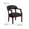 Flash Furniture Black Leather Conference Chair Model B-Z105-LF-0005-BK-LEA-GG 3