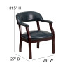 Flash Furniture Oxblood Vinyl Luxurious Conference Chair Model B-Z105-NAVY-GG 4