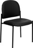 Flash Furniture Black Fabric Comfortable Stackable Steel Side Chair with Arms Model BT-515-1-VINYL-GG