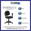 Flash Furniture Mid-Back Ergonomic Burgundy Fabric Task Chair Model BT-660-1-BK-GG 3