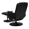 Flash Furniture Massaging Black Leather Recliner and Ottoman with Leather Wrapped Base, Model BT-753P-MASSAGE-BK-GG 4